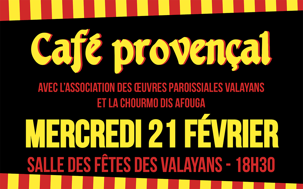Café provençal aux Valayans